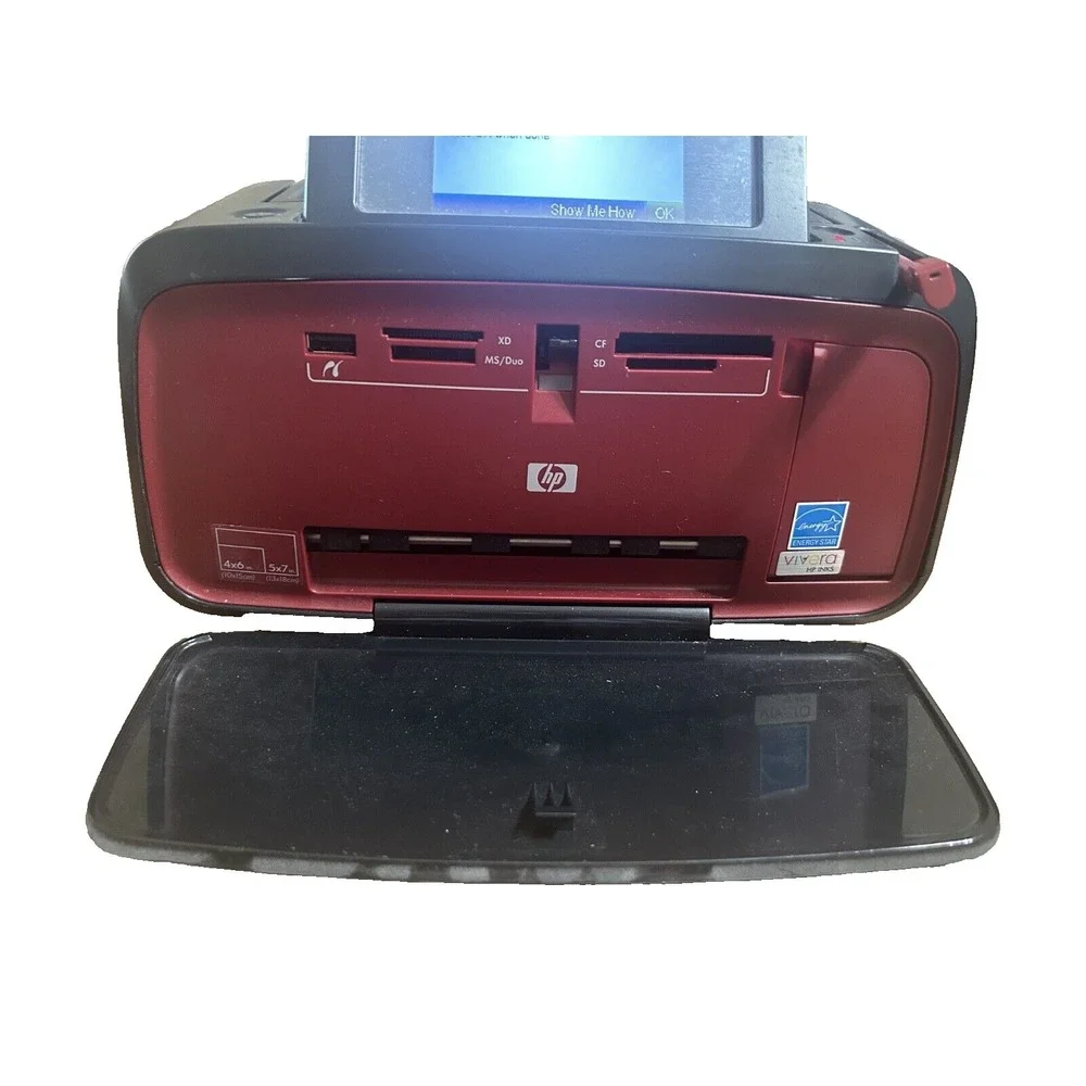 HP, Hewlett Packard Photosmart A637 Compact‎ Photo Printer (Q8638A), EUC